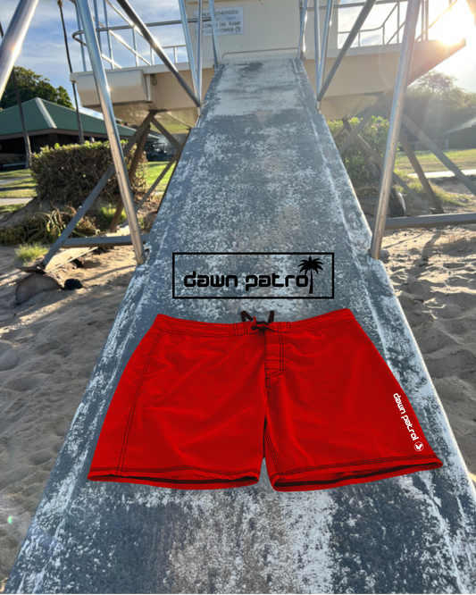 Classic RED dawn patrol shorts