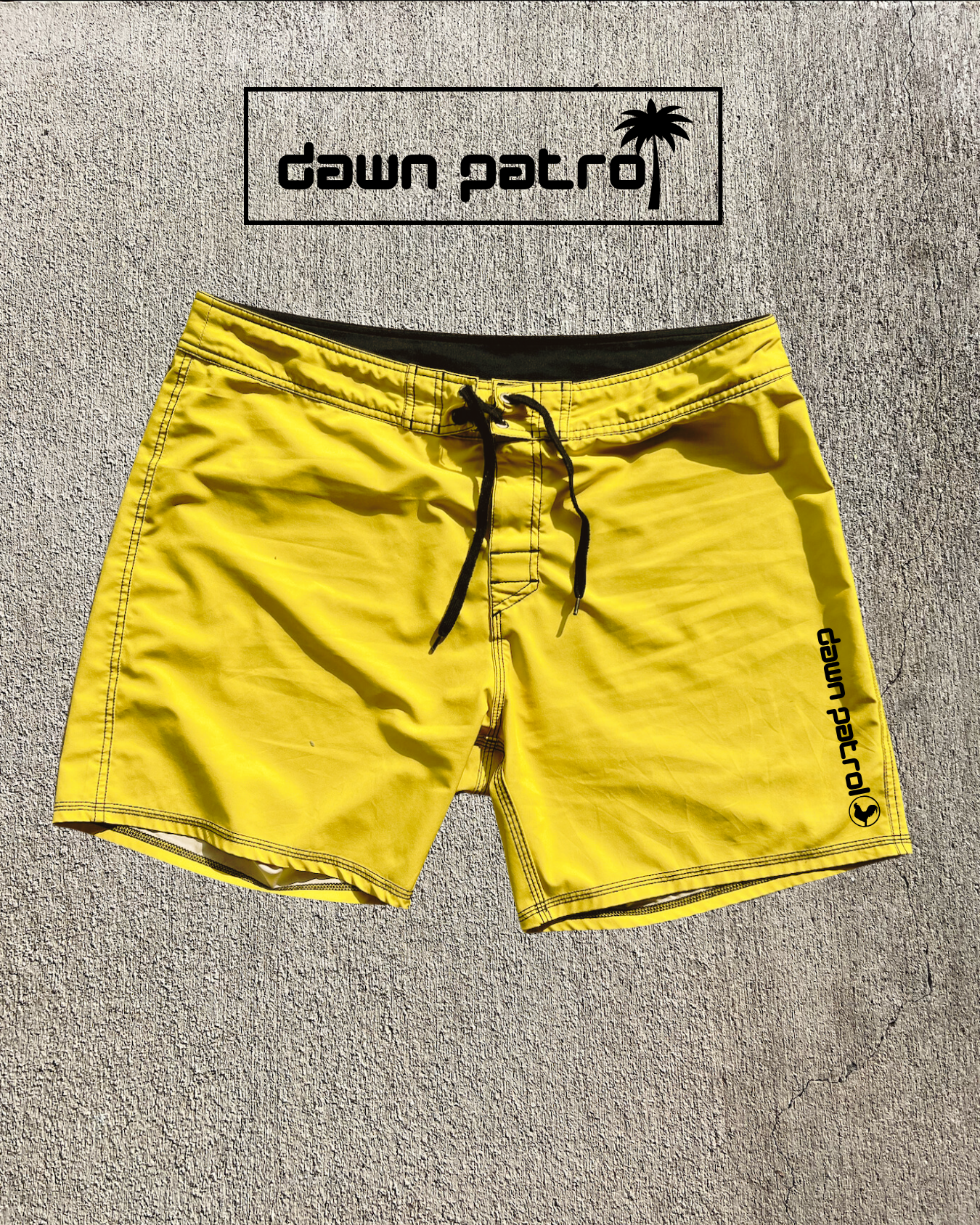 Classic YELLOW dawn patrol shorts