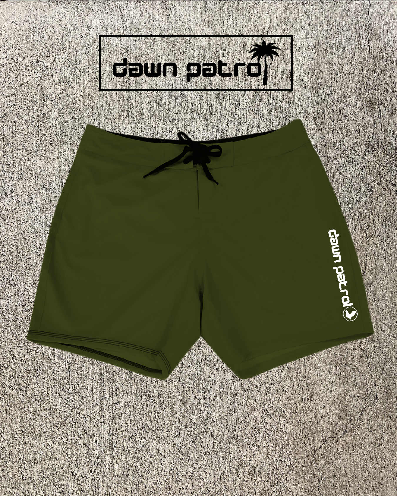 Classic MILITARY GREEN dawn patrol shorts