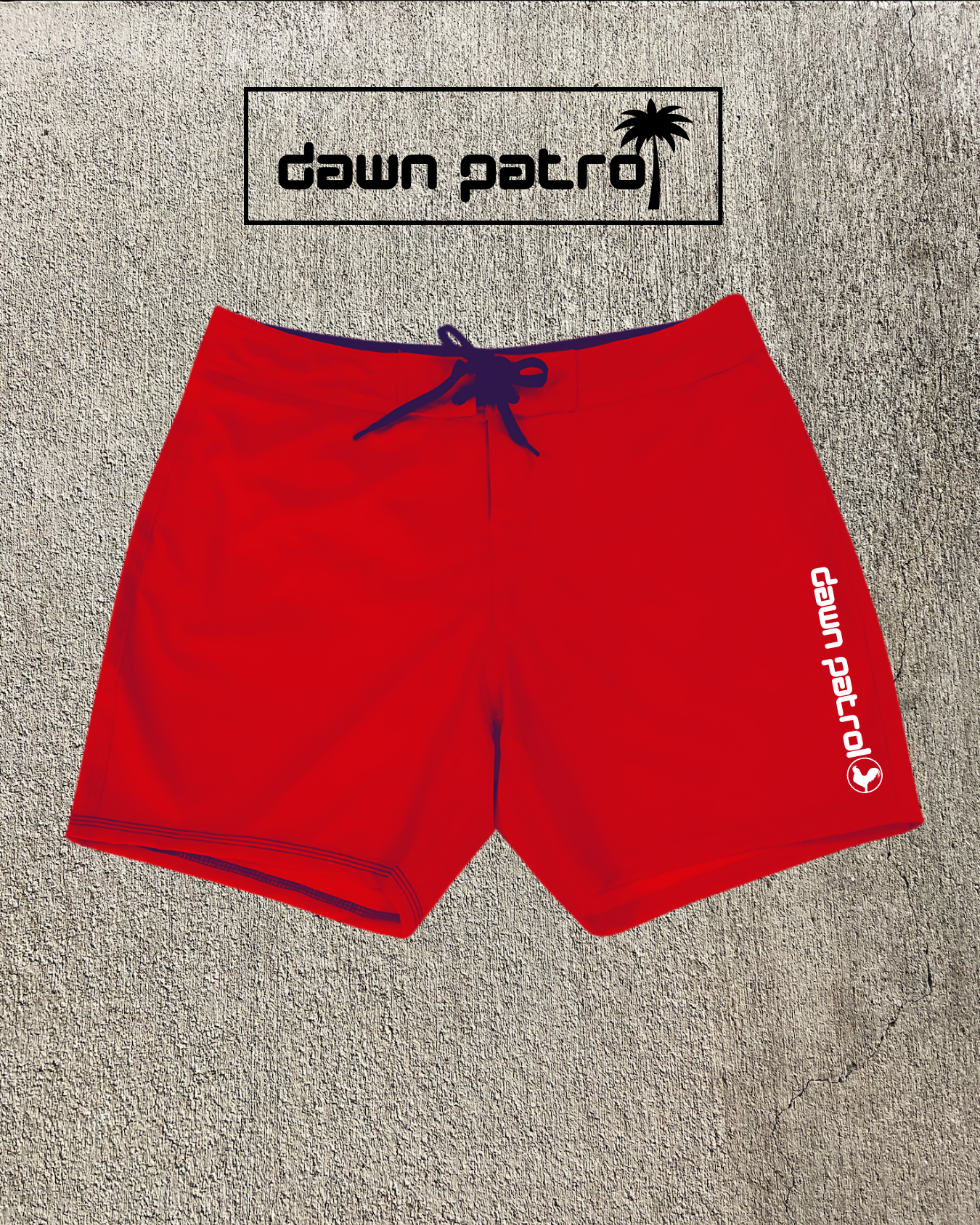 Classic RED dawn patrol shorts