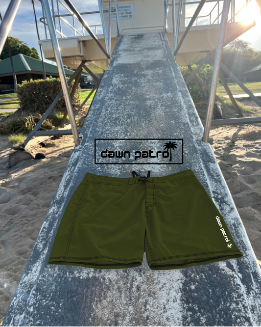 Classic MILITARY GREEN dawn patrol shorts